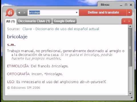 ¿Cómo se escribe la palabra bricolaje?