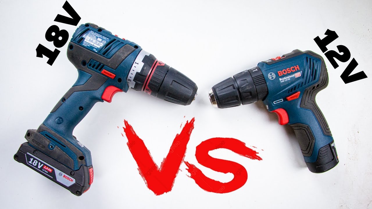 ¿Qué es mejor 12V o 18V?