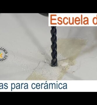 ¿Qué tipo de broca se usa para perforar Ceramica?