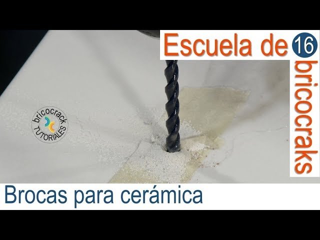 ¿Qué tipo de broca se usa para perforar Ceramica?