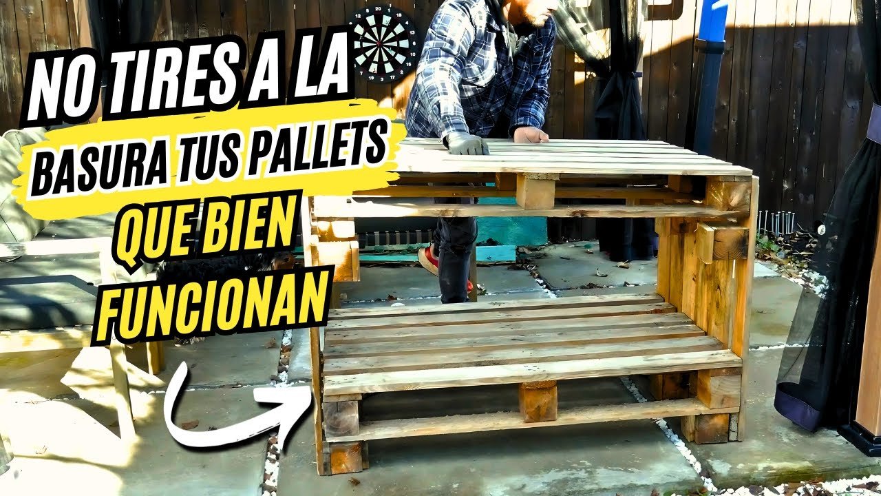 cómo construir bancos de trabajo con materiales reciclados