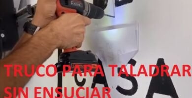 consejos para usar el taladro sin dañar la pared en zonas con poca iluminación