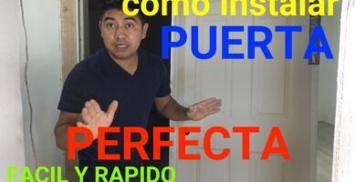 cómo colocar una puerta de madera correctamente en viviendas modernas