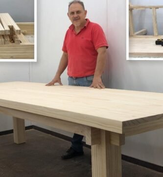 cómo construir una mesa de trabajo para oficinas modernas