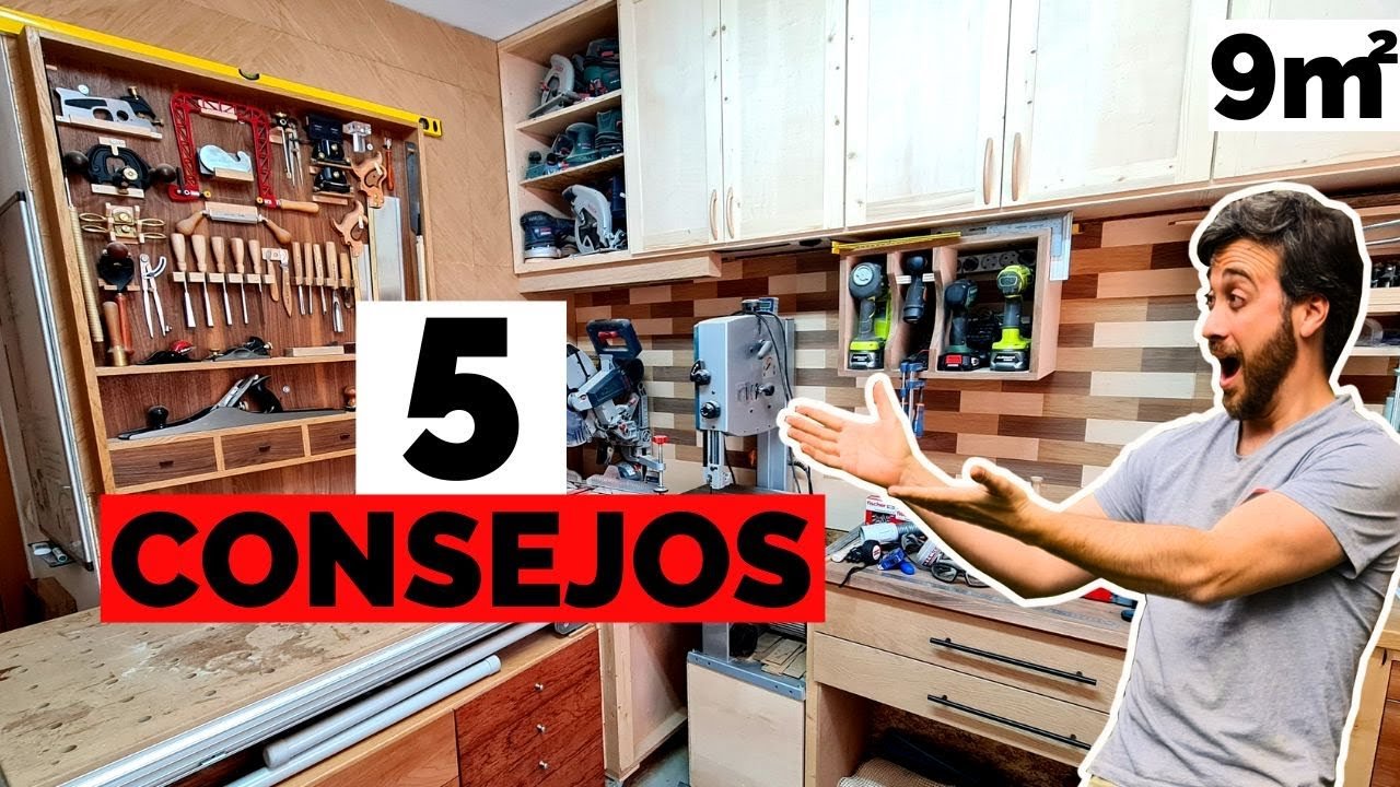 cómo construir una mesa de trabajo para optimizar almacenamiento