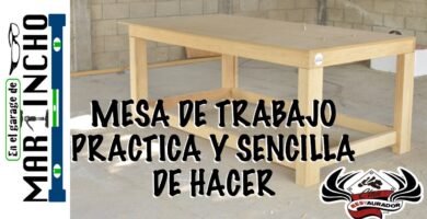 cómo construir una mesa de trabajo sin taladro industrial