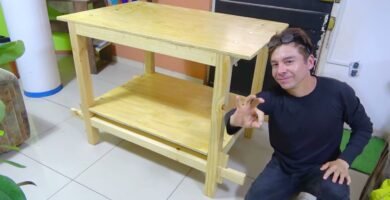 cómo construir una mesa de trabajo usando herramientas básicas