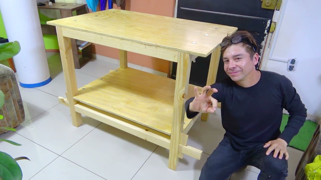 cómo construir una mesa de trabajo usando herramientas básicas