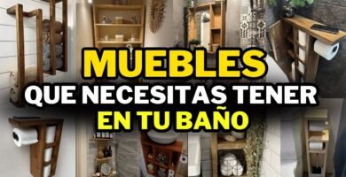 cómo hacer estanterías con madera reciclada con acabados rústicos