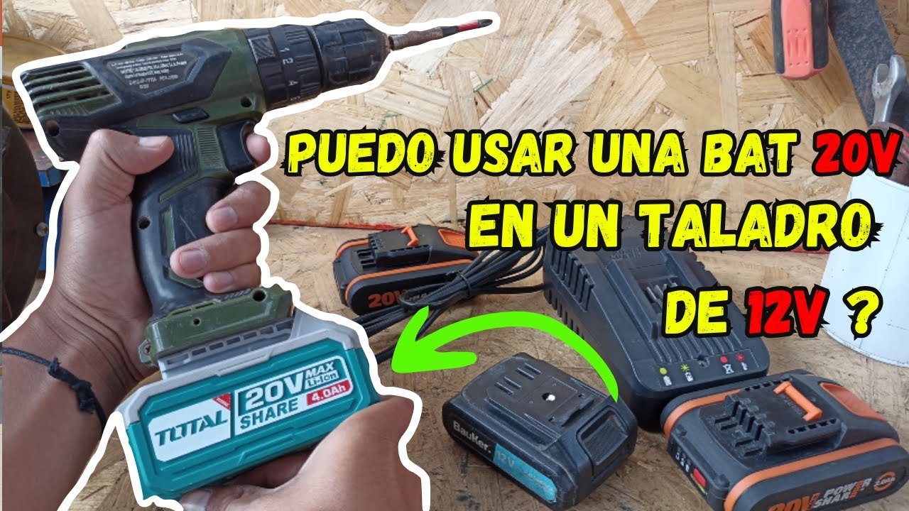 cuándo usar baja o alta velocidad en el taladro para alargar la batería