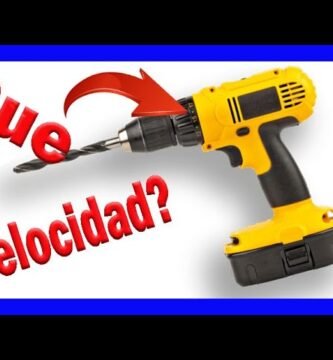 cuándo usar baja o alta velocidad en el taladro para trabajos ligeros