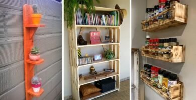 cómo hacer estanterías con madera reciclada en menos de un día