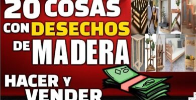 cómo hacer estanterías con madera reciclada que puedes vender luego