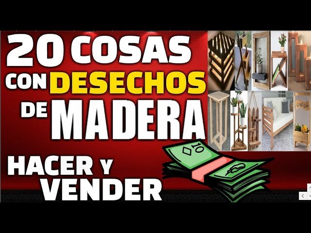 cómo hacer estanterías con madera reciclada que puedes vender luego
