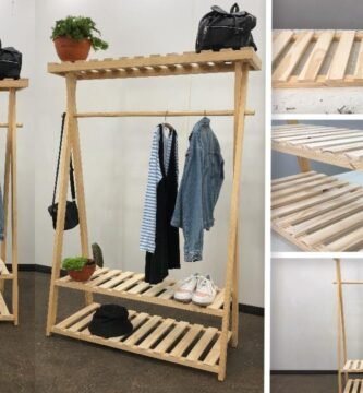 cómo hacer un perchero de madera ideal para espacios multifuncionales