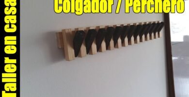 cómo hacer un perchero de madera para mejorar tu hogar