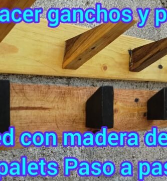 cómo hacer un perchero de madera para principiantes en bricolaje