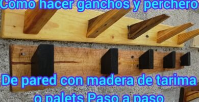 cómo hacer un perchero de madera para principiantes en bricolaje