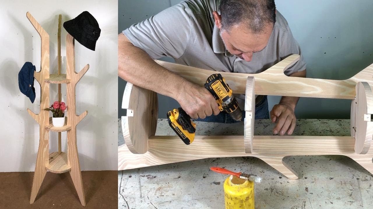 cómo hacer un perchero de madera paso a paso para novatos