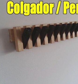 cómo hacer un perchero de madera que puedes hacer en familia