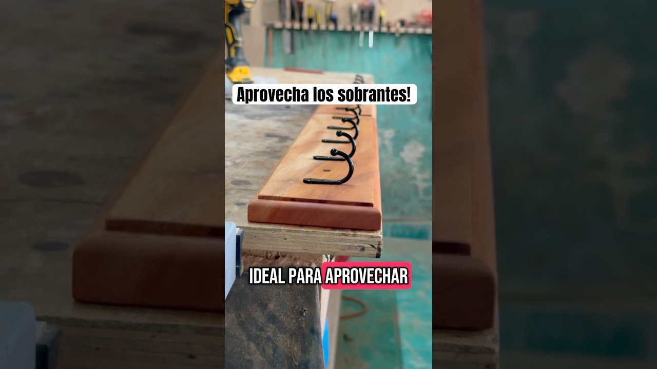 cómo hacer un perchero de madera que puedes vender luego