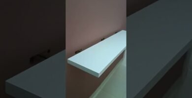 cómo instalar repisas flotantes con acabados rústicos