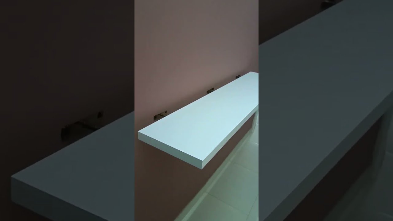 cómo instalar repisas flotantes con acabados rústicos