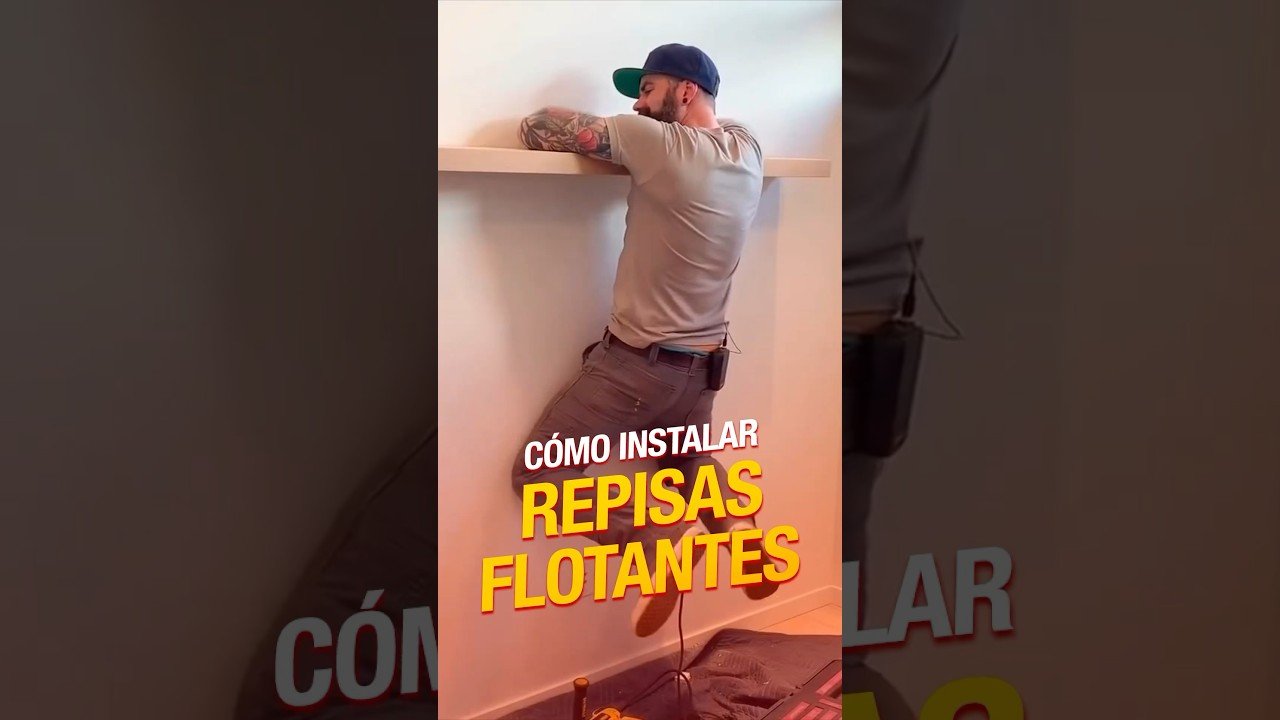 cómo instalar repisas flotantes en espacios reducidos