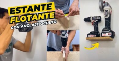 cómo instalar repisas flotantes sin taladro industrial