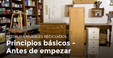 cómo restaurar muebles antiguos usando herramientas básicas