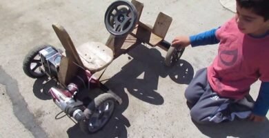 cómo usar un taladro inalámbrico con materiales reciclados