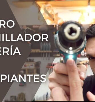 cómo usar un taladro inalámbrico paso a paso para novatos